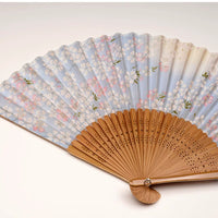 Japanese Sakura Cotton Folding Fan