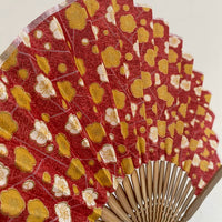 Japanese Original Wasō Folding Fan — Japanese Textile & Aotake Bamboo