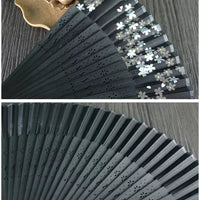 Japanese Sakura Folding Fan — Aotake Bamboo & Handcrafted Floral Design