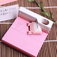 Rin Essense kiyomizu kyoto temple art gift featuring pink paper pop-up design on bamboo mat