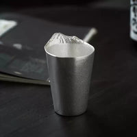 Mt. Fuji Silver Rim Sake Cup – Japanese Minimalist Handcrafted Drinkware - Rin Essense 