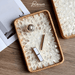 Hanoi Vietnamese Rattan Tray with Iridescent Mother of Pearl Inlay - Rin Essense 