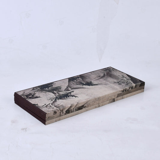 Rin Essense decorative wooden panel with black and white nature-inspired home décor design