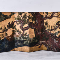 Rin Essense decorative folding screen with artistic tree design for zen bedroom decor ideas