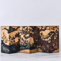 Rin Essense decorative folding screen with traditional tree art for zen bedroom decor ideas